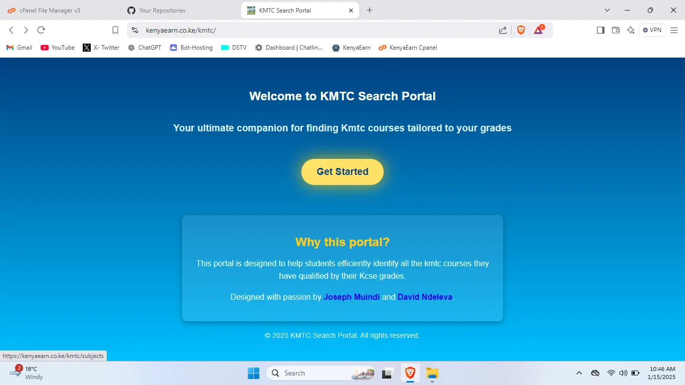 KMTC Course Search